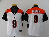 Youth Nike Bengals 9 Joe Burrow White 2020 NFL Draft First Round Pick Vapor Untouchable Limited Jersey,baseball caps,new era cap wholesale,wholesale hats